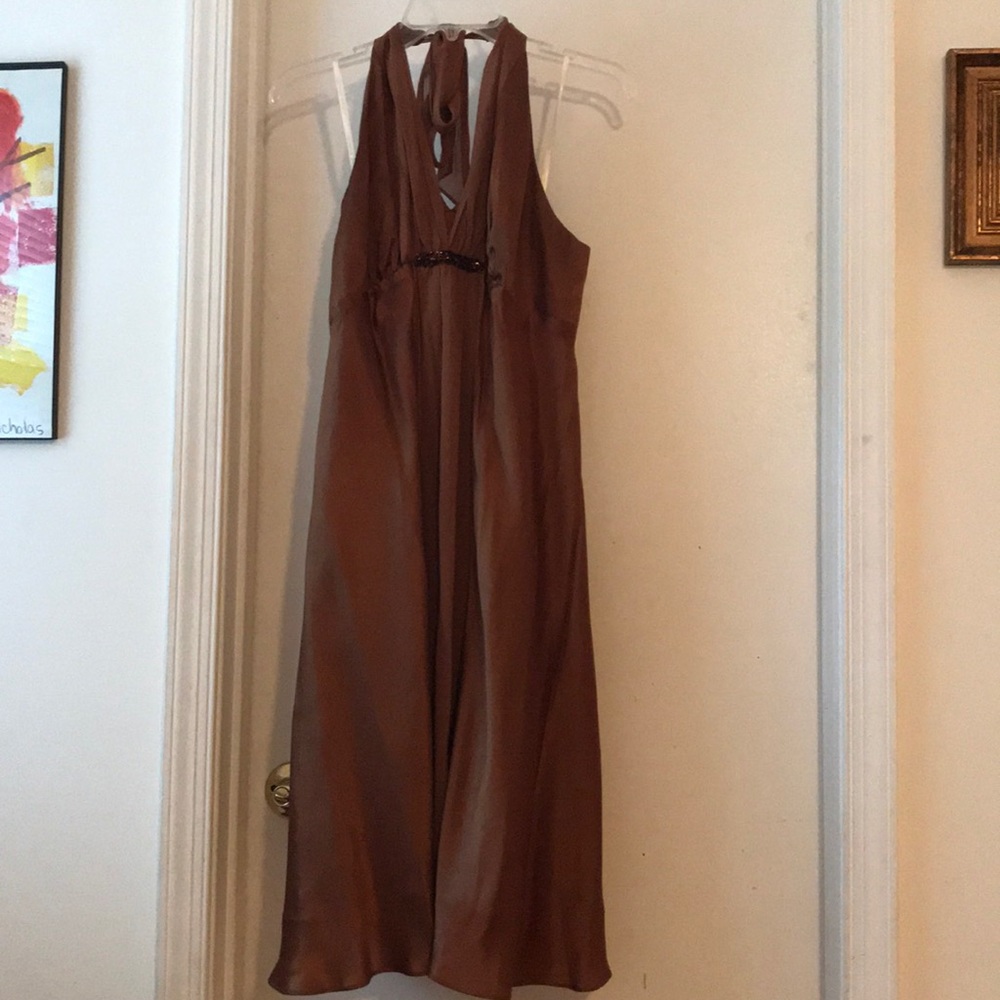 Donna Rocco evening dress chocolate brown size 8.